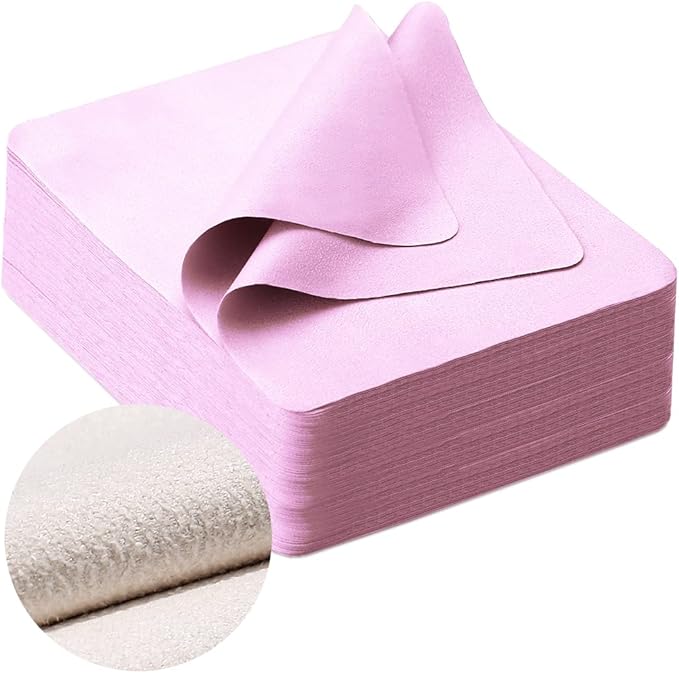 100 PCS Glasses Clean Cloth Suede, Lens Clean Cloth