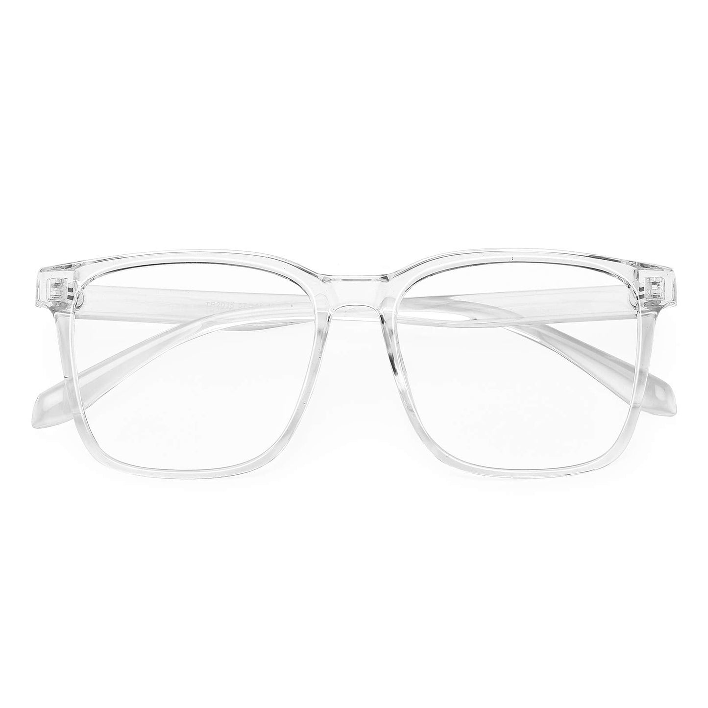 TEAPLMTT Blue Light Blocking Glasses Oversized Square Computer Glasses Anti Blue Light for Women Men(Clear)