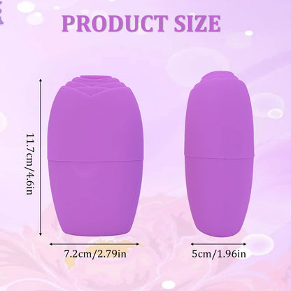 Small Cube Ice Roller For Face And Eye,Facial Ice Roller Massager,Face Icer,Facial Skin Care Tools for Eliminate Puffiness Tighten Skin Reduce Fine Lines Shrink Pores (Purple)