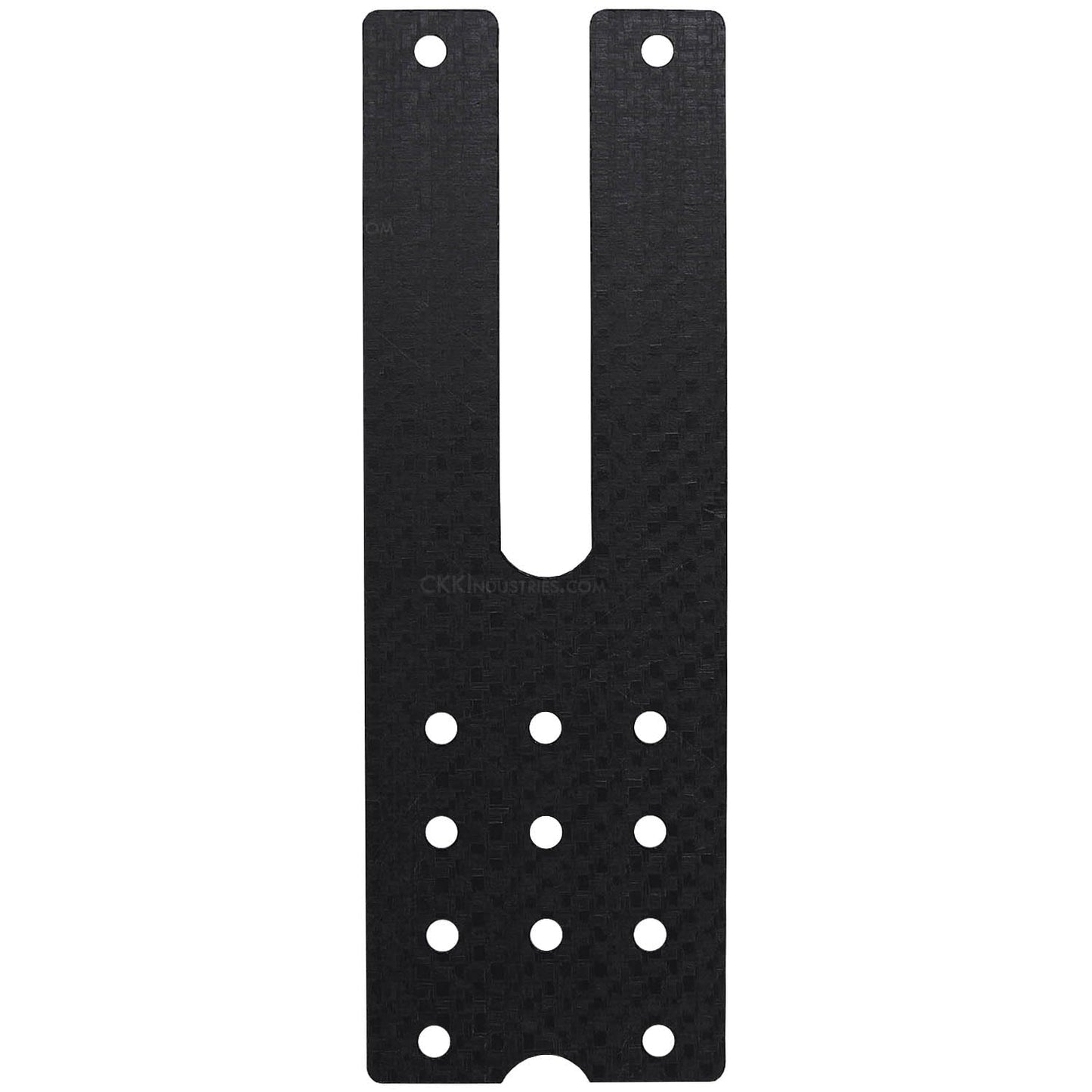 Curv Dual Molle Adapter - (Black) - (No Hardware) - (3.00in) - USA Made, Customizable Carry Angle, Dual Mounting Arms for Tactical Gear, for Military & Law Enforcement