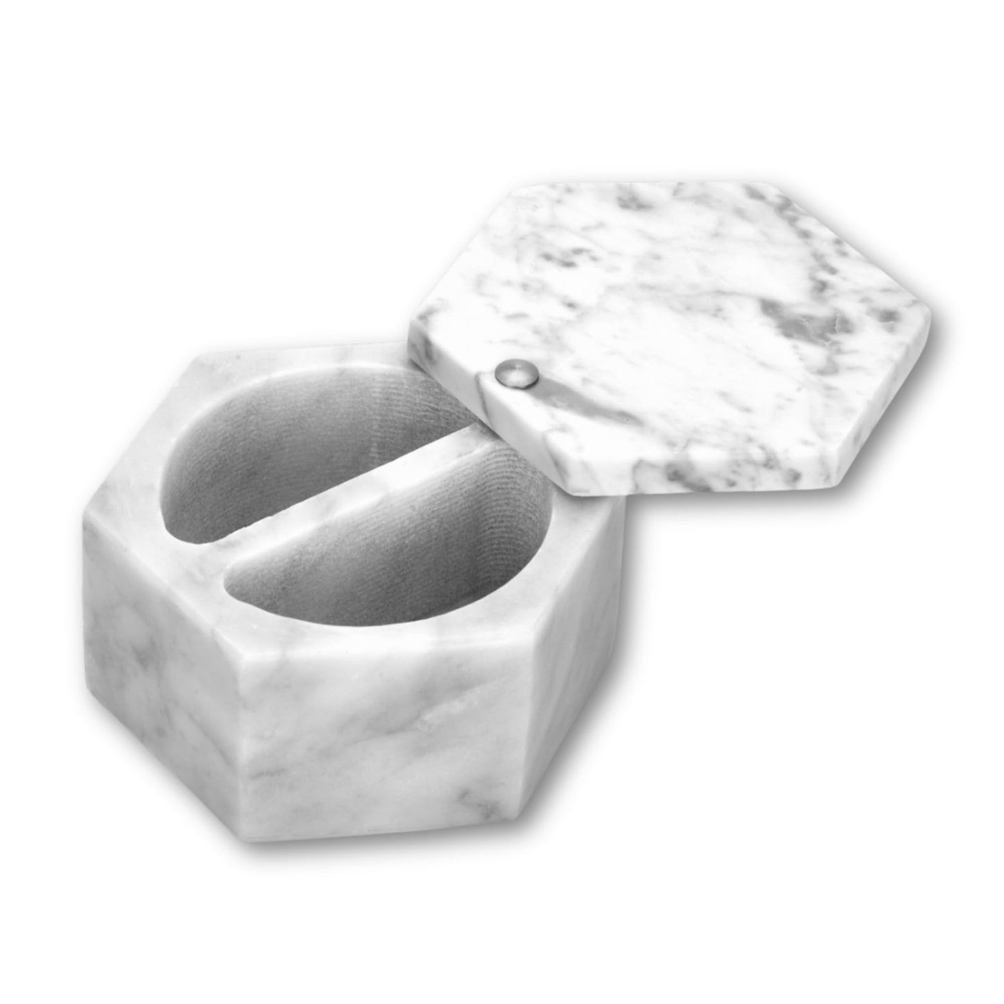 Fount & Haven Marble Salt and Pepper Pinch Pots Durable Marble Salt Container for Countertop, Cooking, and Serving Perfect for Herbs, Spices, Gourmet Salts, and Seasonings in Open Pinch Bowls