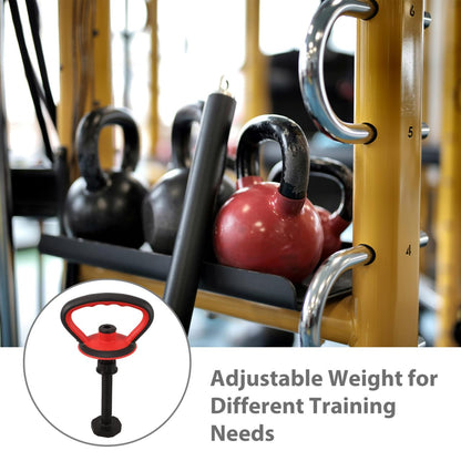 BIUDECO Adjustable Kettlebell Handle Kit with Anti Slip Grip and Stable Base Nut Attachment for Home Gym Strength Training and Weightlifting Converter