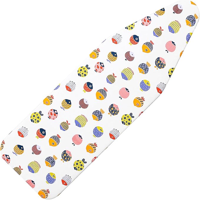 Ironing Board Cover and Pad Standard Size 15" x 54", 3 Pairs of Hook and Loop