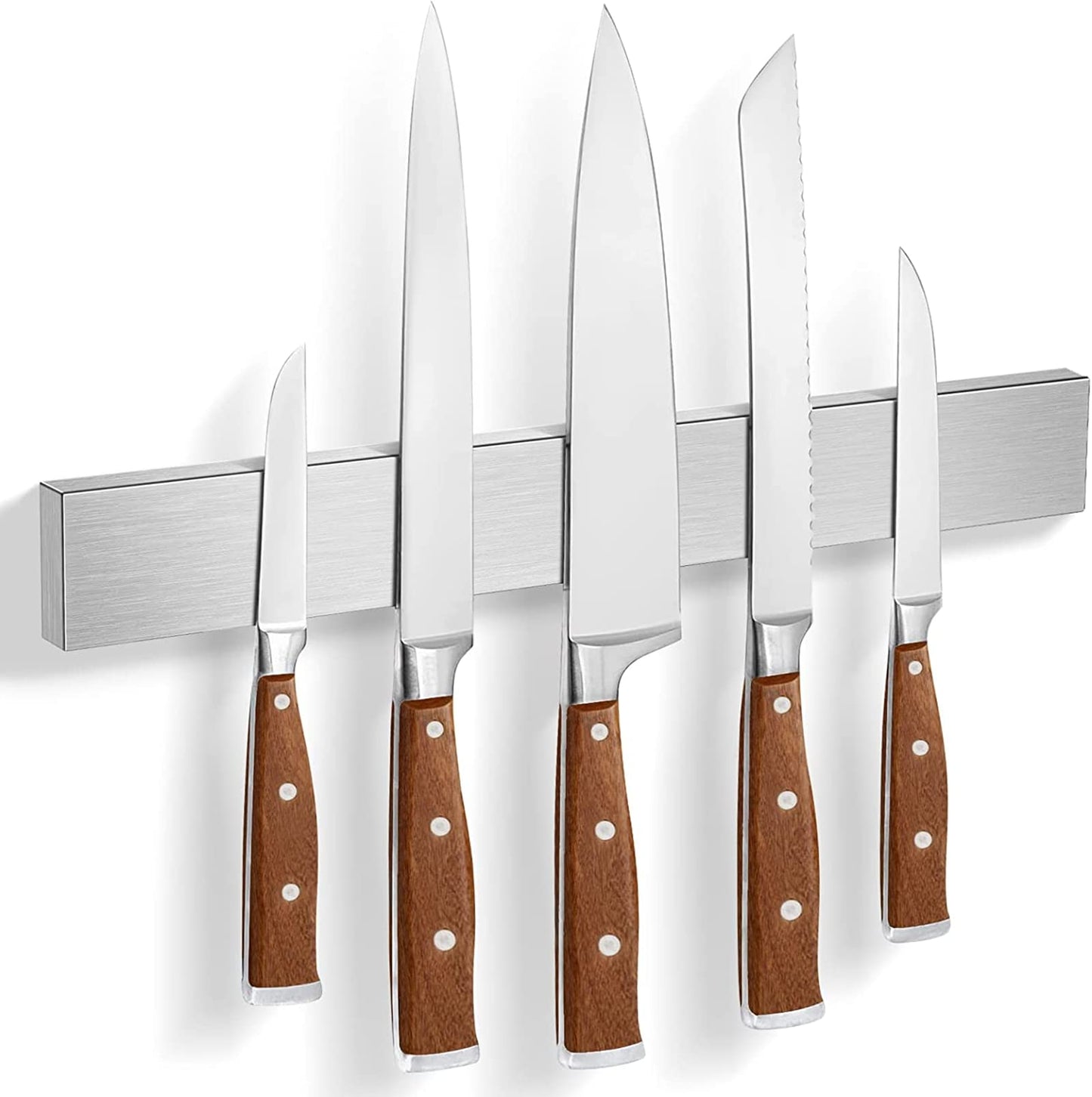 Knife Magnetic Strip, Magnetic Knife Holder for Wall Mount Fridge Refrigerator Knives Magnet Bar Tool Rack RV Kitchen Utensil Holder Metal Kitchen Tool Holder Knives Block RV Accessories 12 Inch
