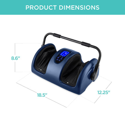 Best Choice Products Heated Shiatsu Foot Massager for Pain Relief, Plantar Fasciitis, Neuropathy, Blood Circulation w/Compact Design - Burgundy