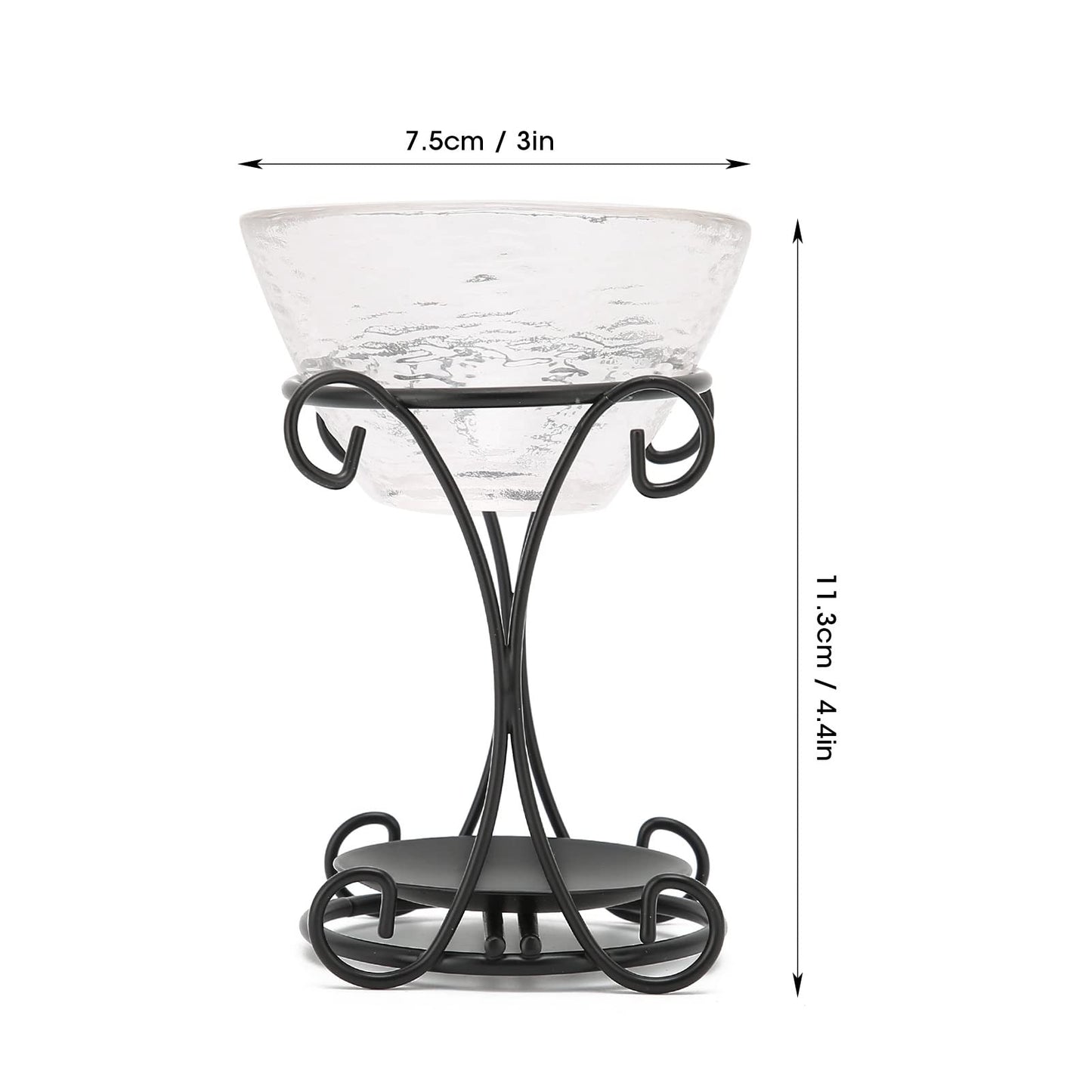 Alvinlite Romantic Tealight Candle Holder Oil Burner, Essential Oil Aromatherapy Aroma Wax Melt Burner for Home Indoor
