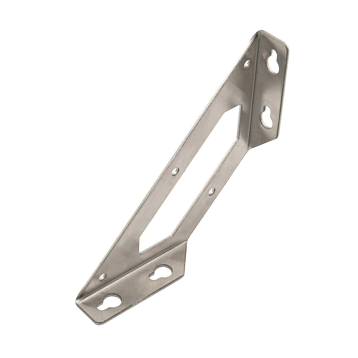 Rannb Trapeziform Angle Brackets Multi-Purpose Stainless Steel Corner Braces Large Size - 4pcs