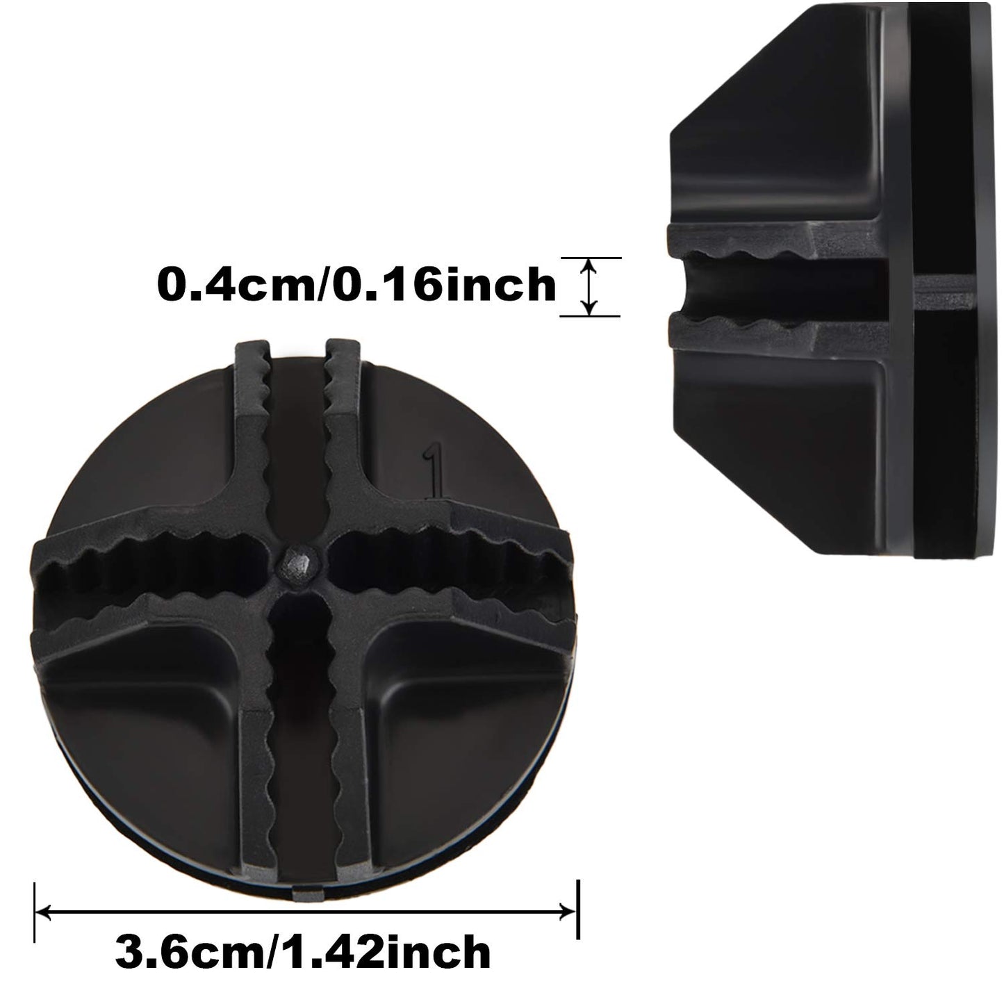 32 Pieces Cube Connectors Plastic Storage Wire Cube Organizer ABS Connectors for Modular Closet Storage Organizer and Wire Shelf (Black)
