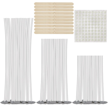 150 Pcs Candle Wicks Kit, Pre Waxed Cotton Wick with 150 Pcs Wick Stickers and 10 Pcs Candle Wick Holders for Soy Wax, Beeswax, Coconut Wax Candle Making and DIY