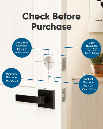 eufy Security Smart Lock C34, Keyless Entry Door Lock with Apple Home Ecosystem, Built-in Wi-Fi Deadbolt for Front Door or Back, Supports Matter, Alexa, Google Home, SmartThings