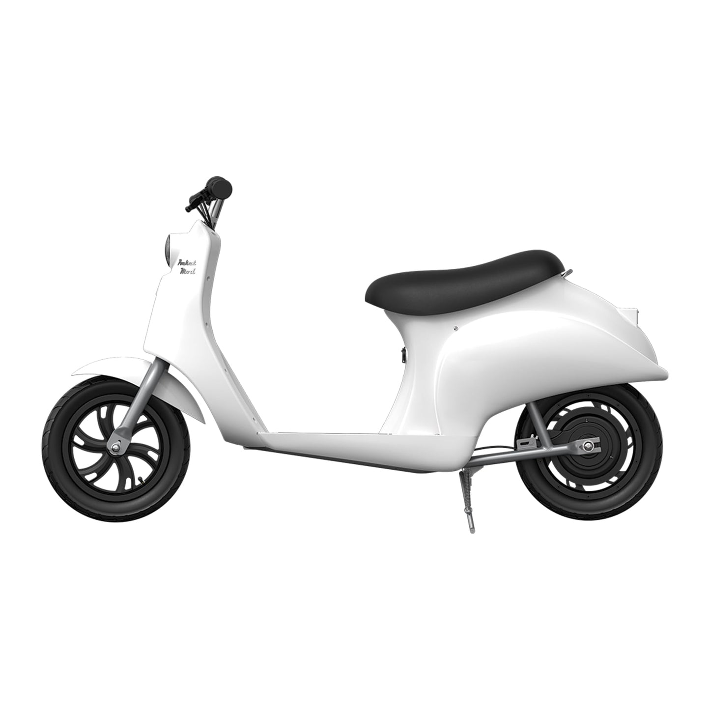 Razor Electric Retro Scooter for Ages 8+, 170 lb Max Weight, White, w/ 250W Motor, 12.5” Tires & 24V Battery, Up to 15 MPH, Pocket Mod – Lightweight Ride On Motorcycle Bike for Young and Teen Riders