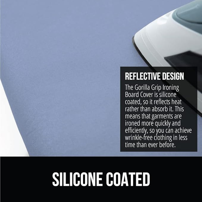 GORILLA GRIP The Original Ironing Board Cover and Pad, Silicone Coating