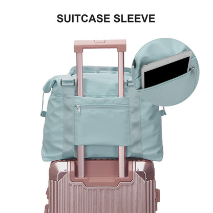 Sport Travel Duffle Bag Large Gym Tote Bag for Women, Weekender Carry on Bag for Airplane, Ladies Beach Overnight Bag Waterproof Luggage Bag with Wet Pocket