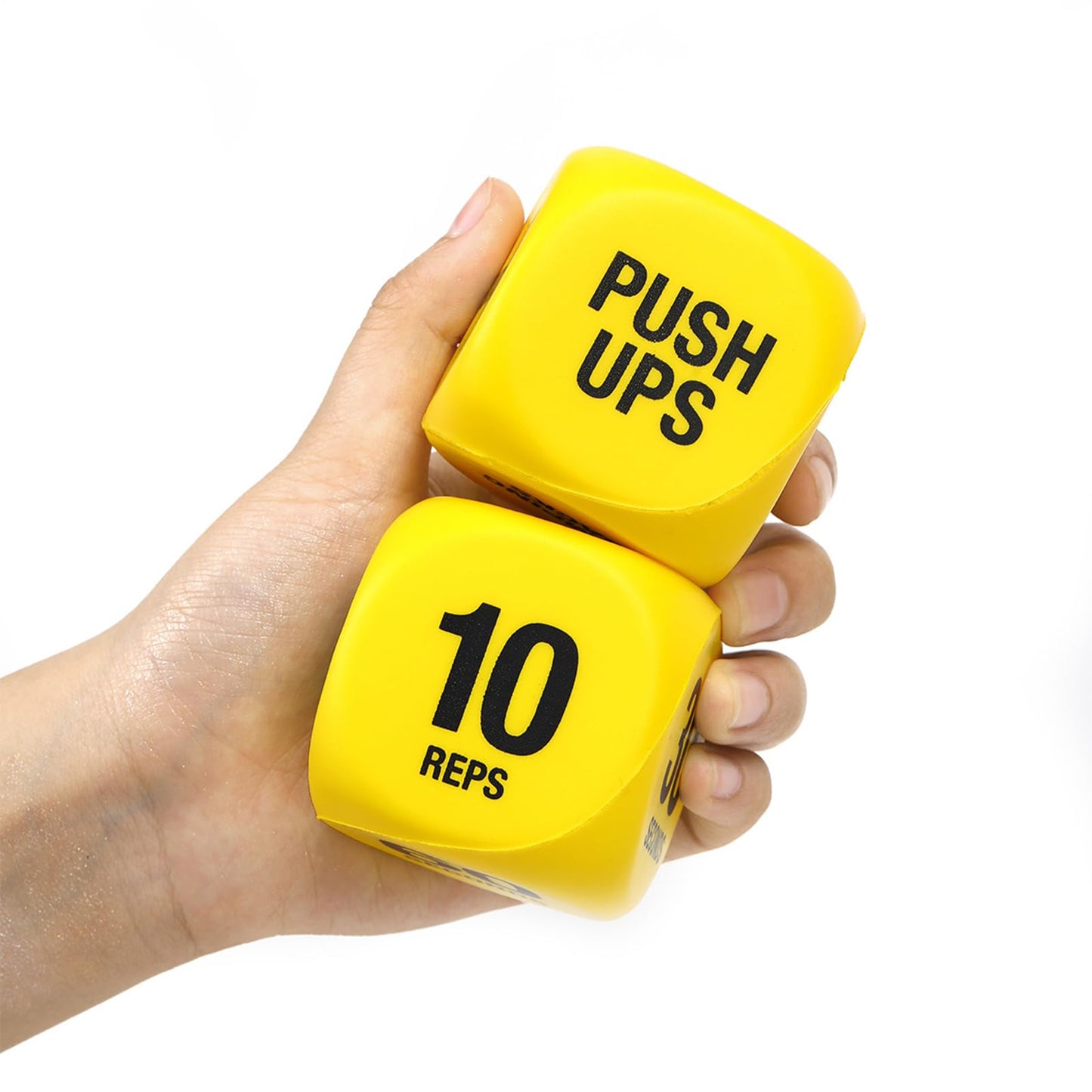 Exercise Dice 2 Pairs 6 Sided Workout Dice for Gym Training Strength Training Equipment Game for Group Fitness Exercise Fun Fitness Equipment