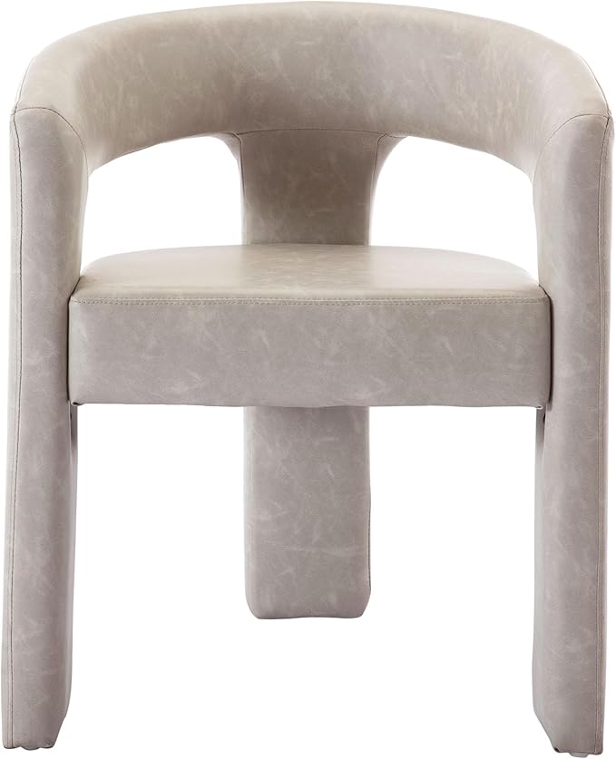 VESCASA Faux Leather Barrel Dining Chair
