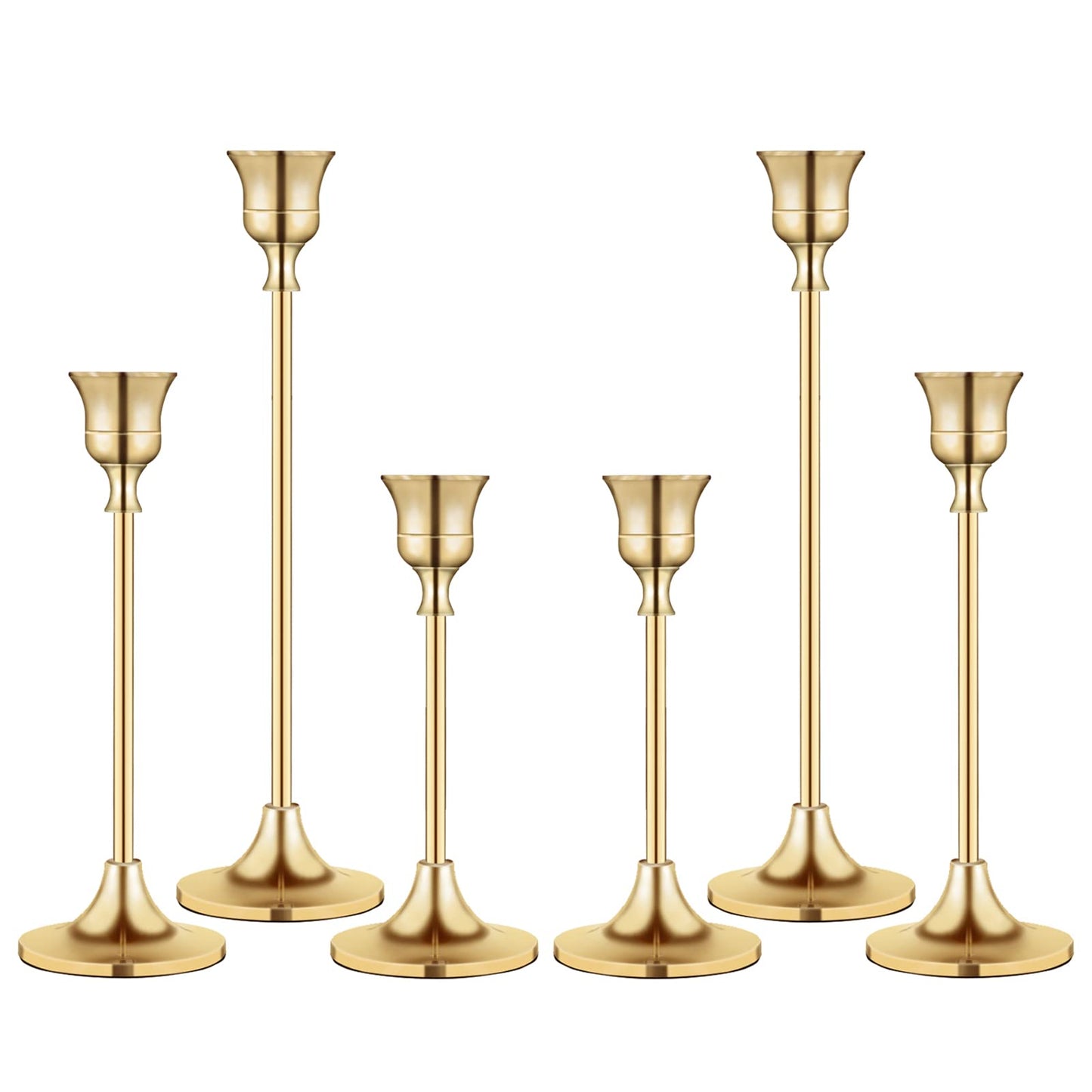 Candlestick Holders,Taper Candle Holder for Candlesticks Gold Brass Vintage Candle Stick Candle Holders Candelabra Candle Holder for Fireplace Party Dining Home
