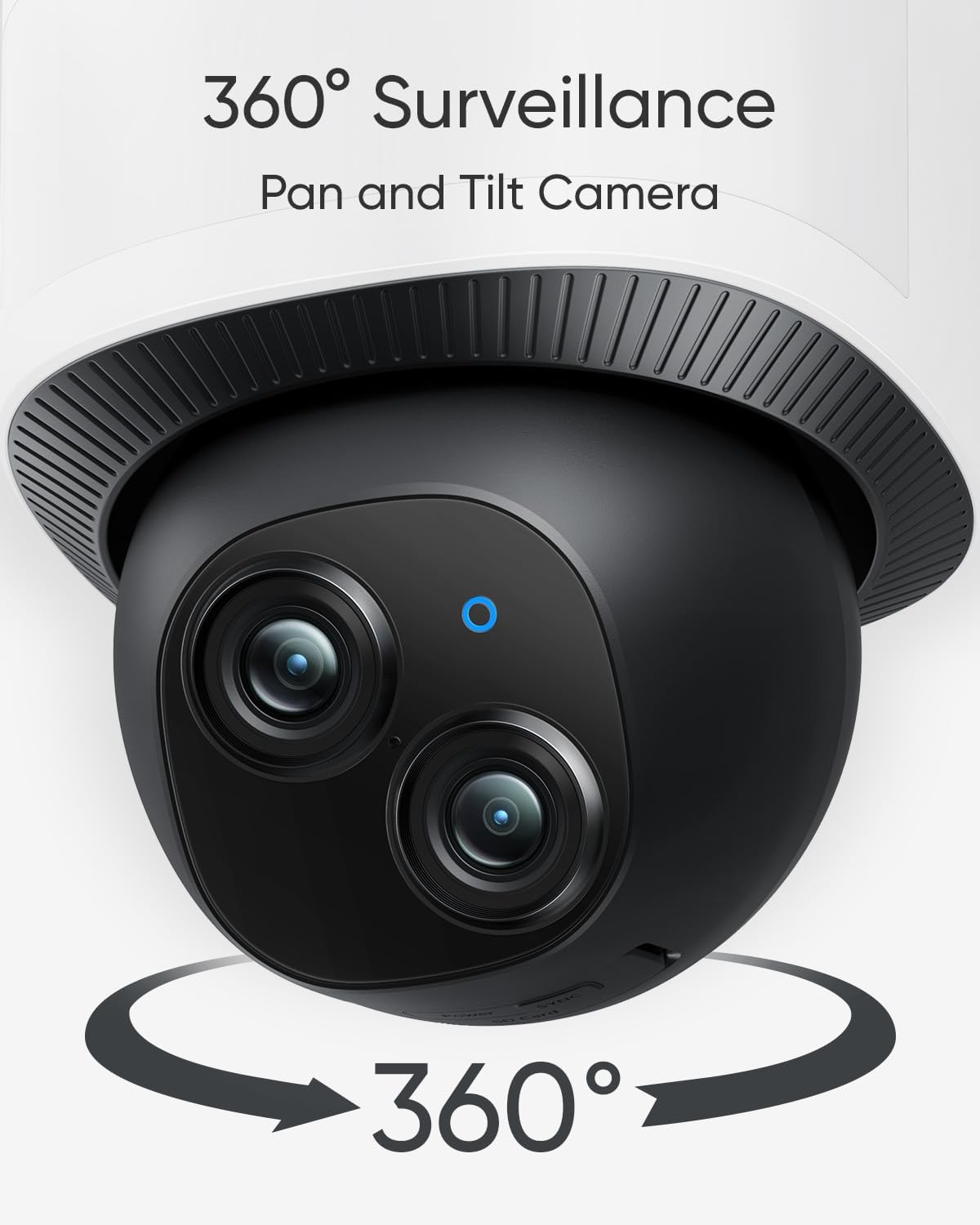 eufy Security Camera Floodlight Camera E340 Wired, Security Camera Outdoor, 360° PTZ, 24/7 Recording, 2.4G/5G Wi-Fi, 2000 LM, Motion Detection, Built-In Siren, Dual Cam, HB3 Compatible, No Monthly Fee