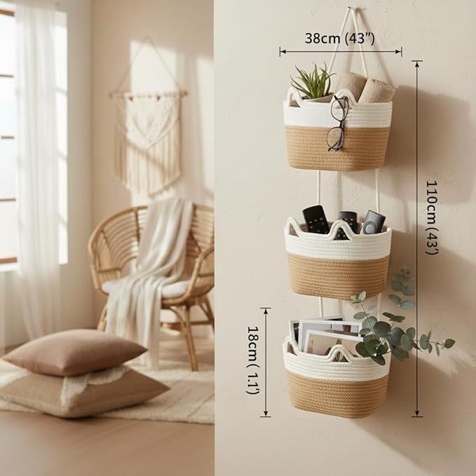 Hanging Wall Basket, Over the Door Hanging Basket