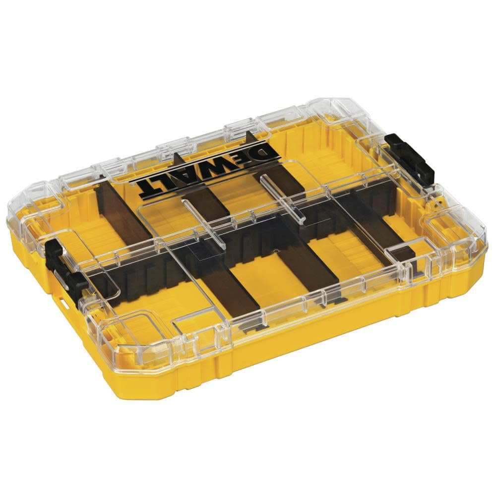 DEWALT Tool Box, Medium 8-Compartments Small Parts Organizer, Portable Tough Case Screw Organizer Toolbox with Customazible Dividers (DWAN2190)