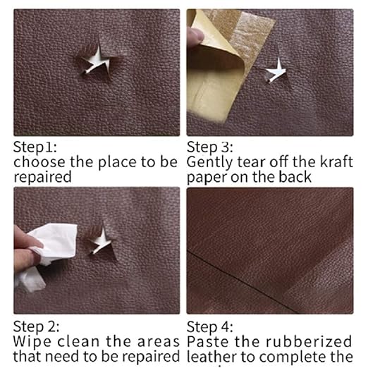Leather Repair Tape kit Patch Heavy Duty, Retro Pink 4 x 60 inch Self Adhesive
