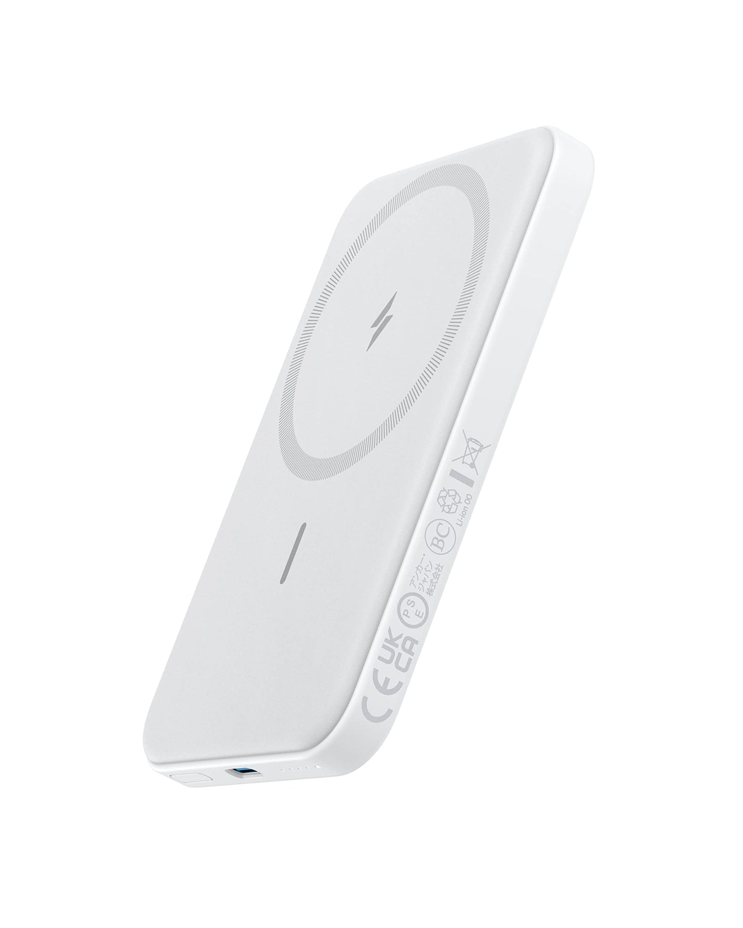 Anker 621 Magnetic Portable Charger (MagGo), 5,000mAh Wireless Power Bank with USB-C Cable, Magsafe-Compatible Battery Pack for iPhone 16/15/14/13/12 Series