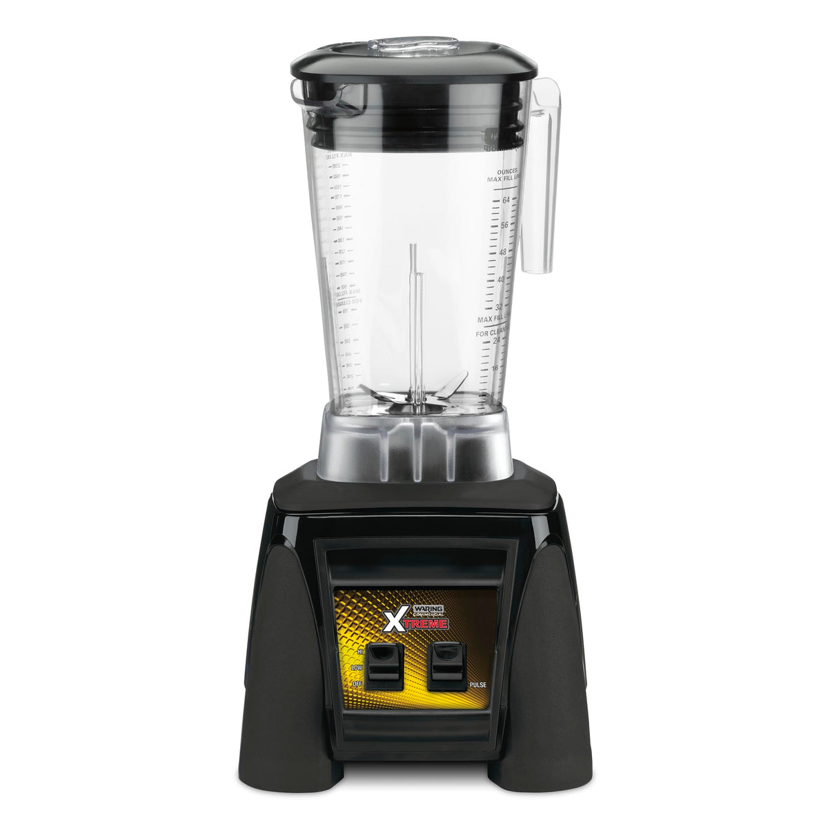 Waring Commercial MX1000XTX 3.5 HP Blender with Paddle Switches, Pulse Feature and a 64 oz. BPA Free Copolyester Container, 120V, 5-15 Phase Plug, Black