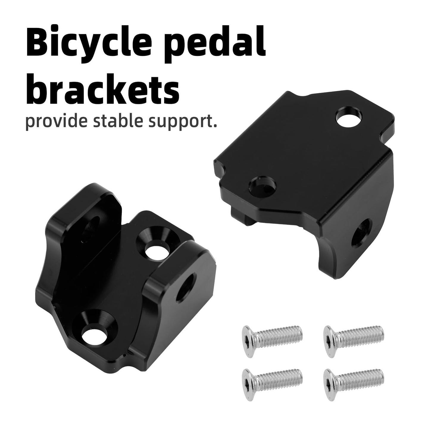 2pcs E-Dirt Bike Foot Pegs Bracket Holder, Dirt Bike Foot Pegs Pedal Bracket with 4 Screws Compatible with Tuttio Tutti Soleil 01 Electric Motorcycle Mount Accessory
