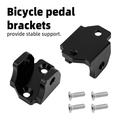 2pcs E-Dirt Bike Foot Pegs Bracket Holder, Dirt Bike Foot Pegs Pedal Bracket with 4 Screws Compatible with Tuttio Tutti Soleil 01 Electric Motorcycle Mount Accessory