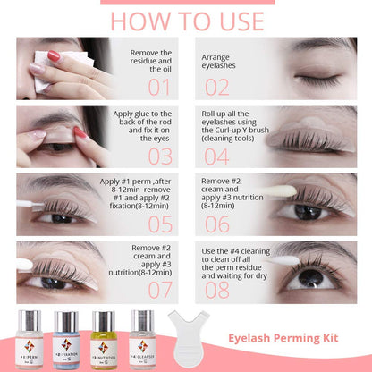 Lash Lift Kit | Professional Instant Perming, Lifting & Curling for Eyelashes | Semi-Permanent Salon & DIY Home Use | Includes Eye Shields, Pads, and Accessories
