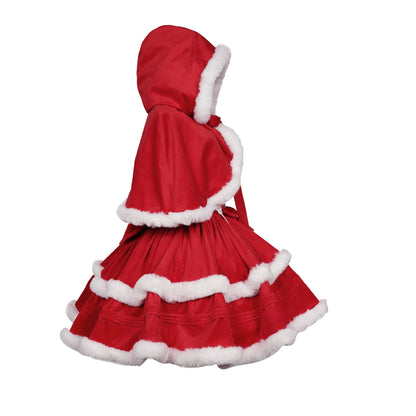 ZZEQYG Womens Christmas Dresses Santa Christmas Outfits Cute Lolita Dress(L,Suit-Red)