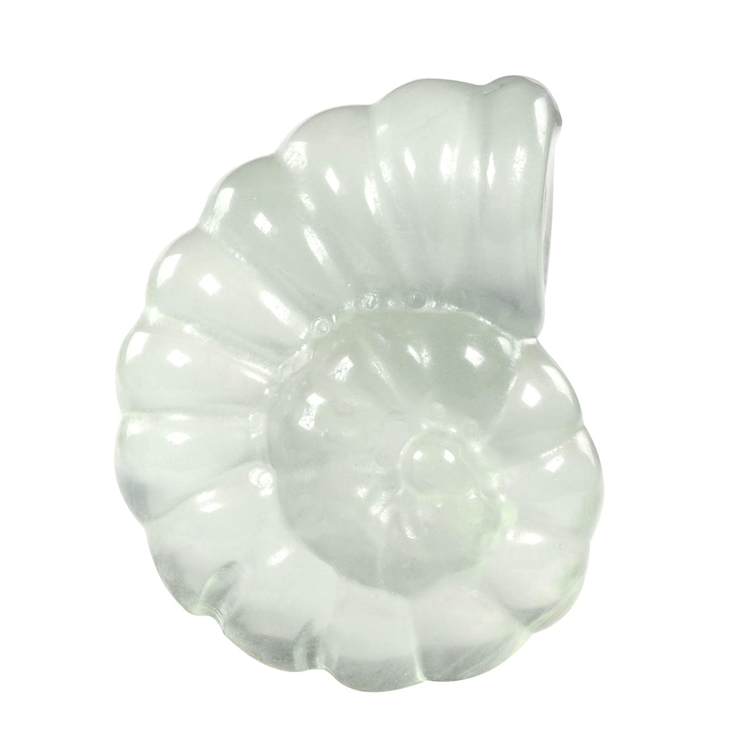 Justinstones Natural Gemstone Green Fluorite Carved Nautilus Shaped Statue Jewelry Making Rock Collection Stone Crafts