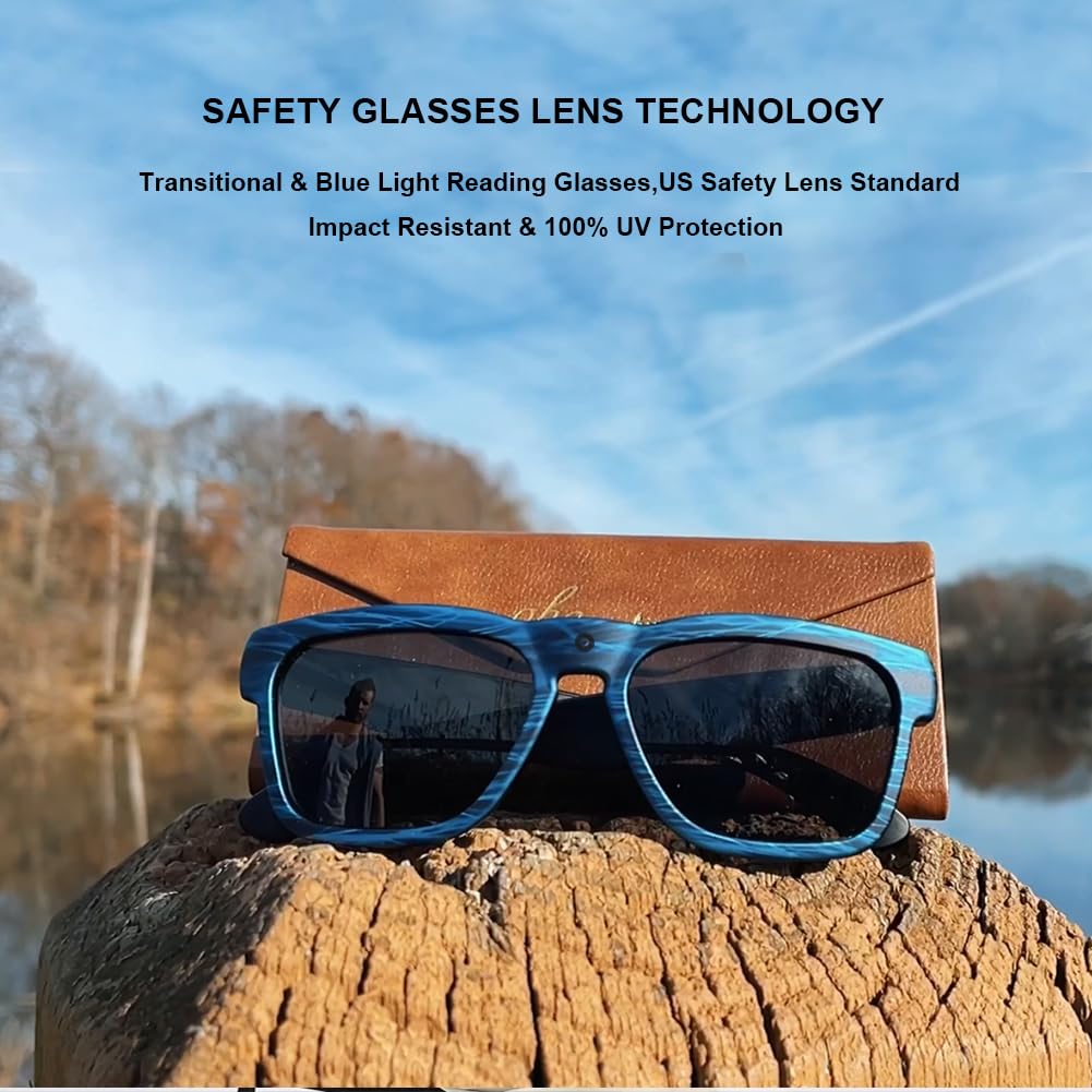OhO Smart Glasses with Full HD Camera & Open Ear Bluetooth Speaker Headphone,Built in Memory,for Men Women