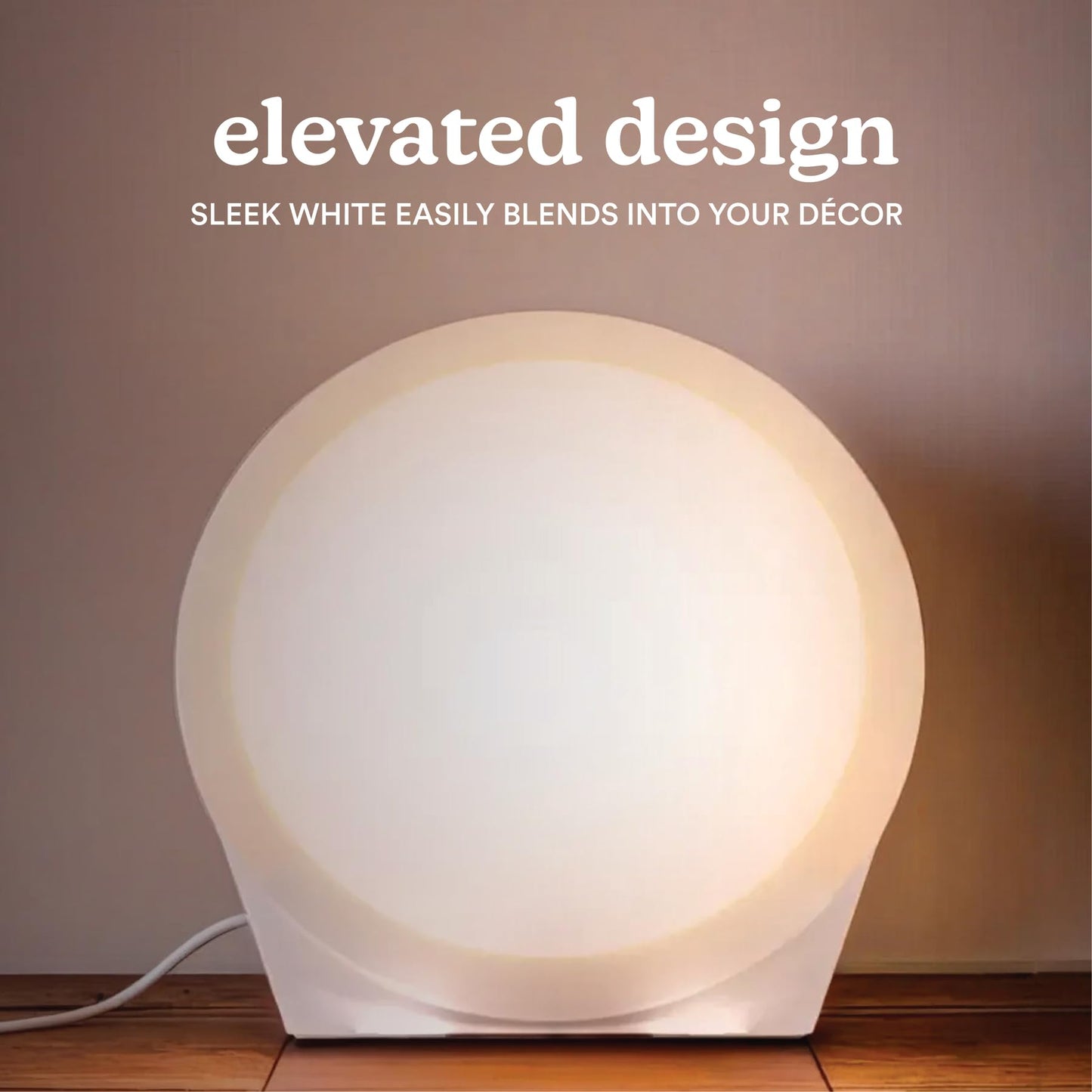 Homedics Light Therapy Lamp, Sun Lamp,10,000 Lux, UV-Free, Full Spectrum LEDs for Improved Sleep, Boosted Mood & Increased Energy, Adjustable Color Temperature, 6 Timer Settings, Compact & Stylish