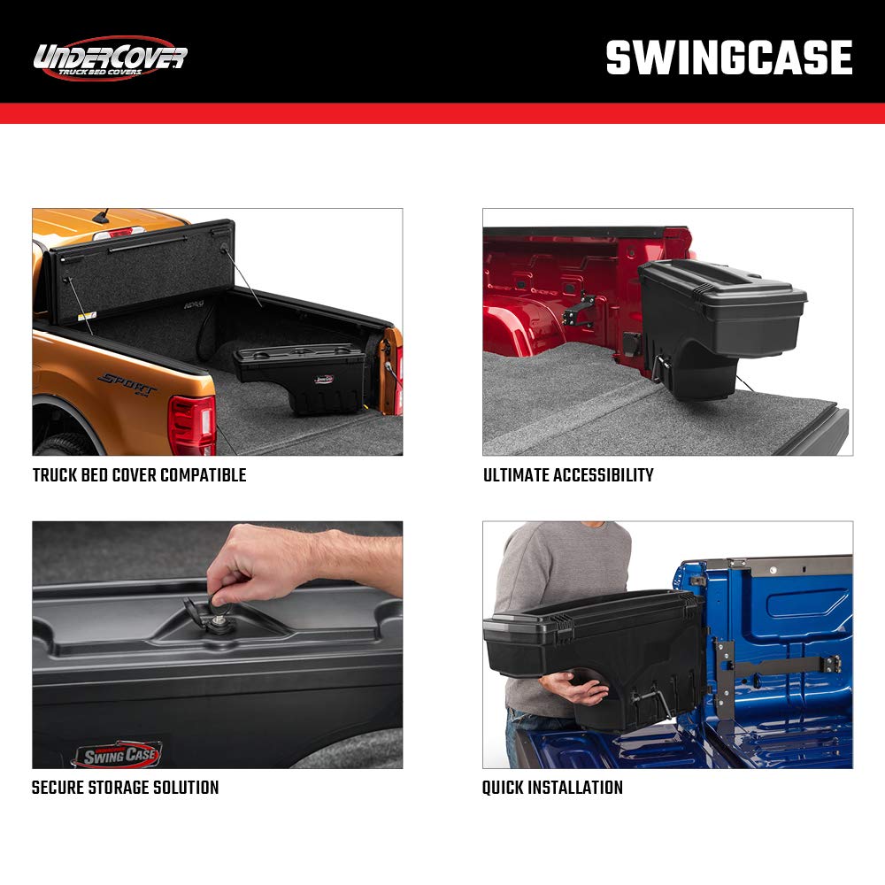 RealTruck Undercover SwingCase Truck Bed Storage Box | SC107D | Fits 2023-2025 Chevy/GMC Colorado/Canyon Drivers Side