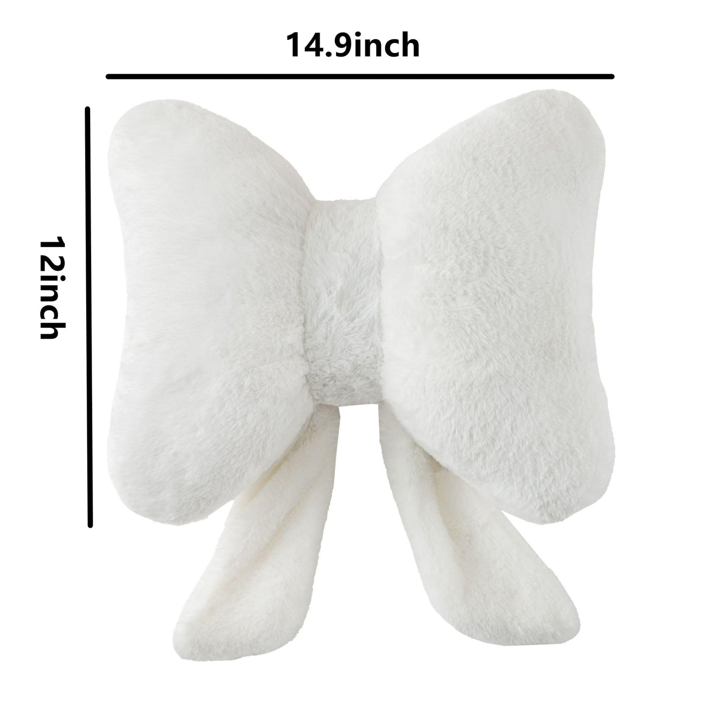 Bow Pillow Throw Pillows Butterfly Shaped Decorative Cute Pillows for Bed Sofa Cute Home Decor,Pink 10 * 8inch