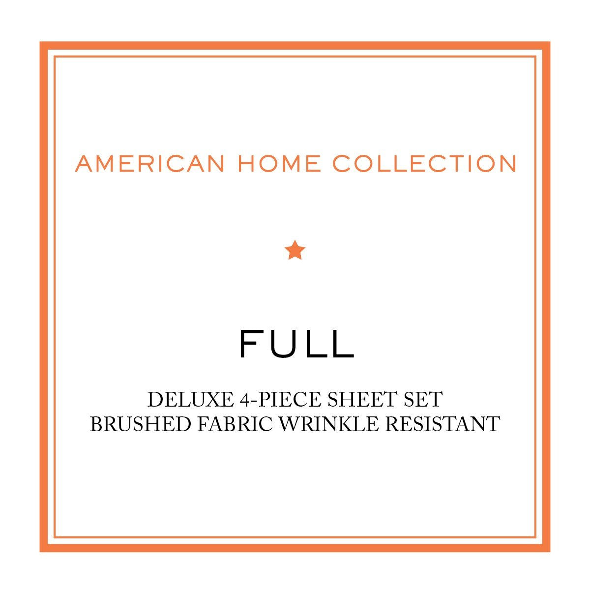 American Home Collection Full Size Sheet Set - Ultra-Soft Microfiber 15-Inch Deep Pocket - Wrinkle Free and Fade Resistant (Purple)