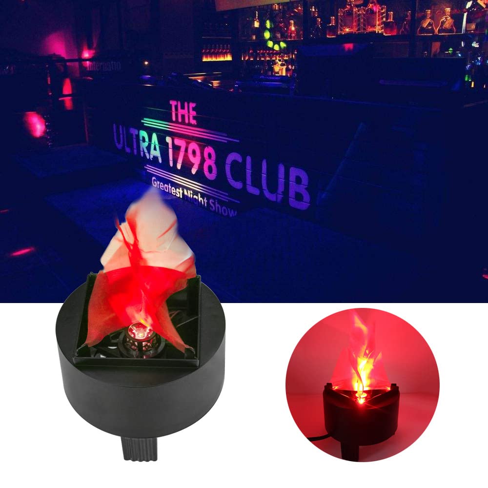 Lancoon 3D LED Fake Fire Flame Light, Artificial Flickering Flame Lamp Bulb Electric Campfire Effect Indoor for Christmas Halloween Festival Event Party Club Decoration