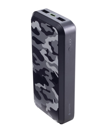 Mophie powerstation prime20 - Ultra-Compact Portable Power Bank with 20,000mAh Internal Battery, 18W USB-C PD Fast Charging, 3-Device Simultaneous Charging, Eco-Friendly Design