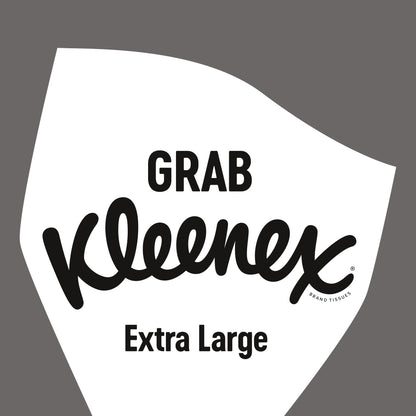 Kleenex Extra Large Soft Facial Tissues, 24 Compact Tissue Boxes, 1056 Tissues (24 boxes) - 100% Recyclable Packaging
