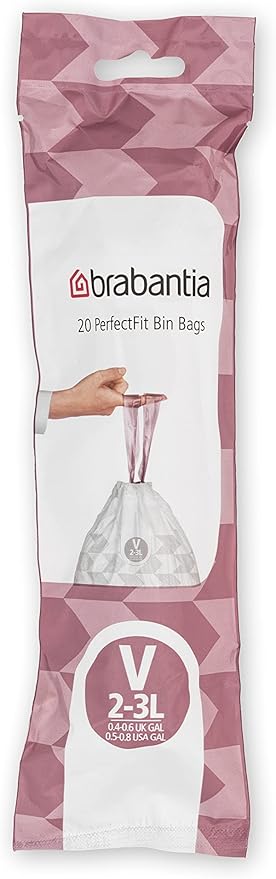 Brabantia PerfectFit Trash Bags Thick Plastic Trash Can Liners