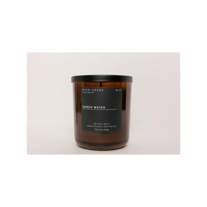 Ryan House Candles Thoughtfully Designed Ethically Elevated Luxurious 14.5 Ounce Hand Poured Natural Soy Scented Votive Jar Candle for Home or Office, Ranch Water, 85004484801