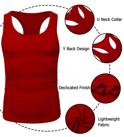 Babioboa Men's Workout Tank Top 3 Pack Quick Dry Gym Muscle Tee Fitness Bodybuilding Training Sleeveless T-Shirt