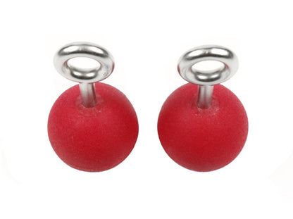 Atomik Climbing 2.5 Inch Hanging Ninja Balls Set of 2 in Red