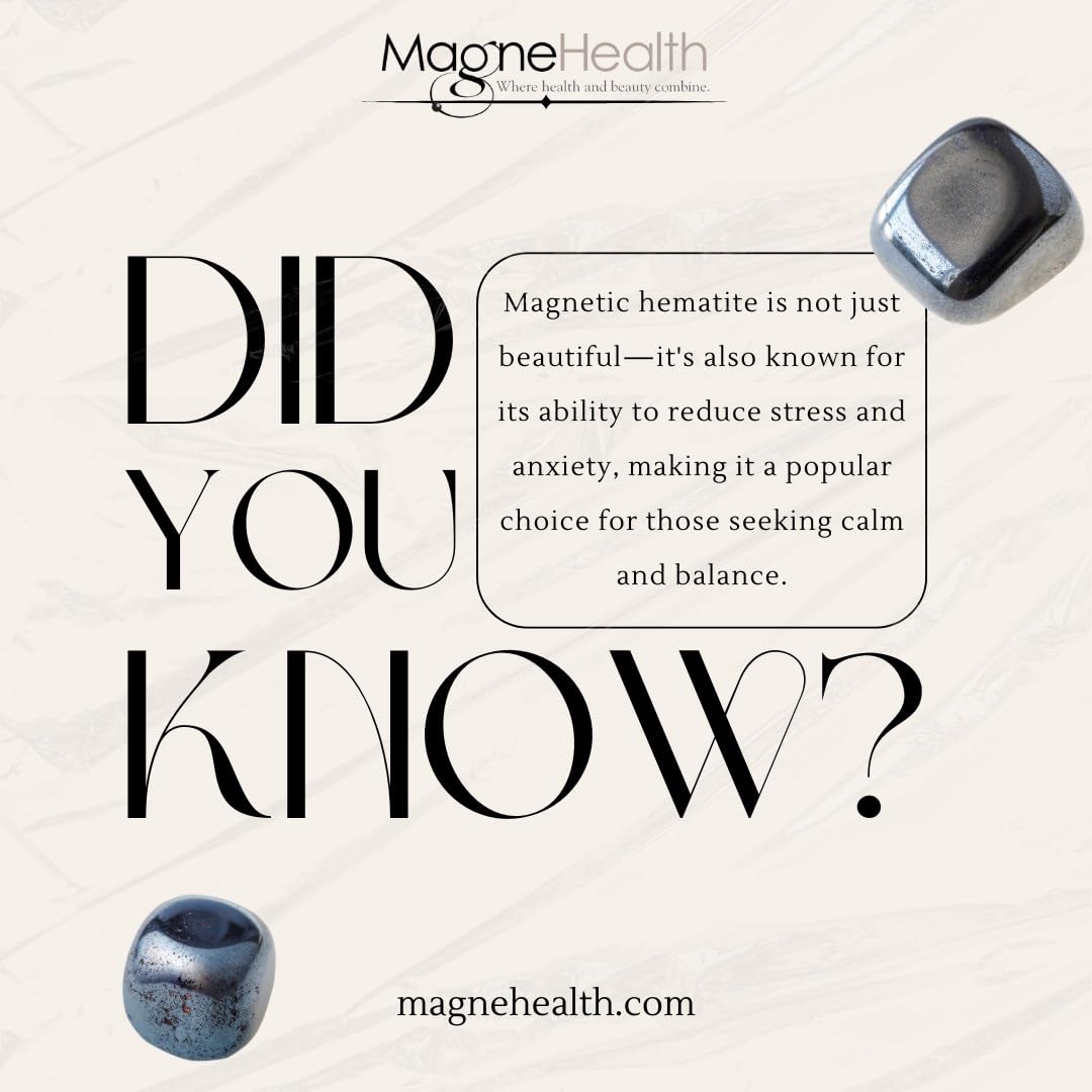 MAGNEHEALTH Holiday Hangover Hematite Ring, Elegant Magnetic Hematite Ring as Jewelry for Men and Women (Size 9)