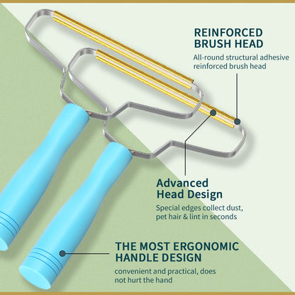 Pet Hair Removal Tool,BSIWWO Cleaner Pro Pet Hair Remover,Multi Fabric Edge and Carpet Rake,Pet Hair Remover for Couch,Dog Hair Remover and Cat Hair Remover for Rugs,Couch&Pet Towers(Blue)