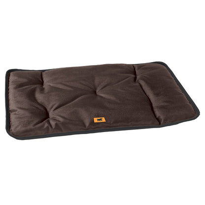 Ferplast Dog Mat & Cat Mat - Dog Bed Small Washable - Dog Mattress - Waterproof & Scratchproof - Mat For Cars, Dog Houses, Kennels and Dog Baskets - Soft Dog Bed - Jolly - 57 x 38 CM, S, BROWN