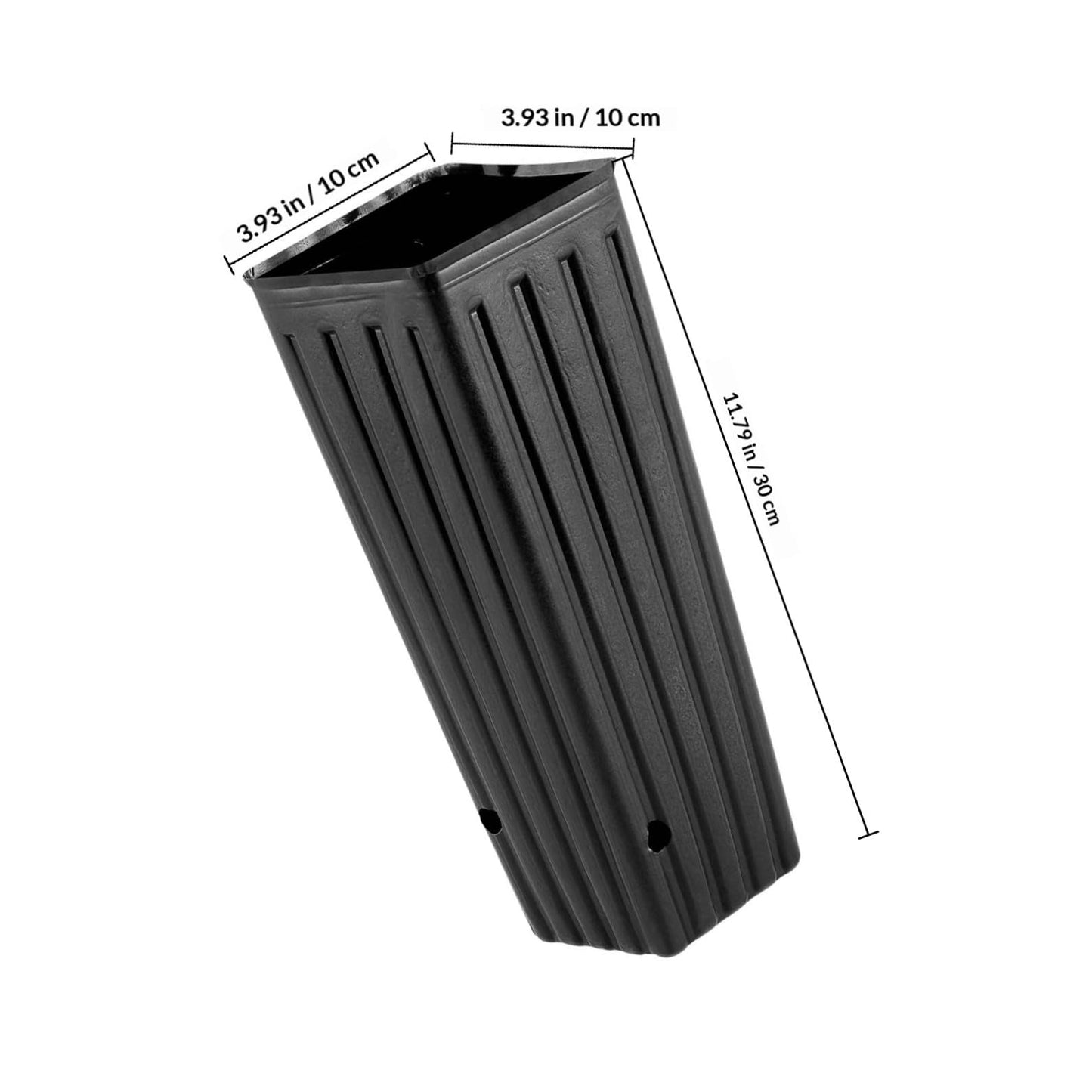 YARNOW 50 Pcs Tall Nursery Pots Plastic Nursery Pots Deep Nursery Pots Plastic Grow Bags, with Drainage Holes (4.7" W x 11.2'' H)