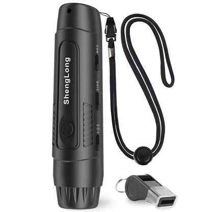 Shenglong Electronic Whistle with 3 Tones & 3 High Volume Settings - Battery Powered Emergency Safety Whistle for Coaches Referees, Teachers Outdoor Sports, Camping, Sporting Goods with Lanyard