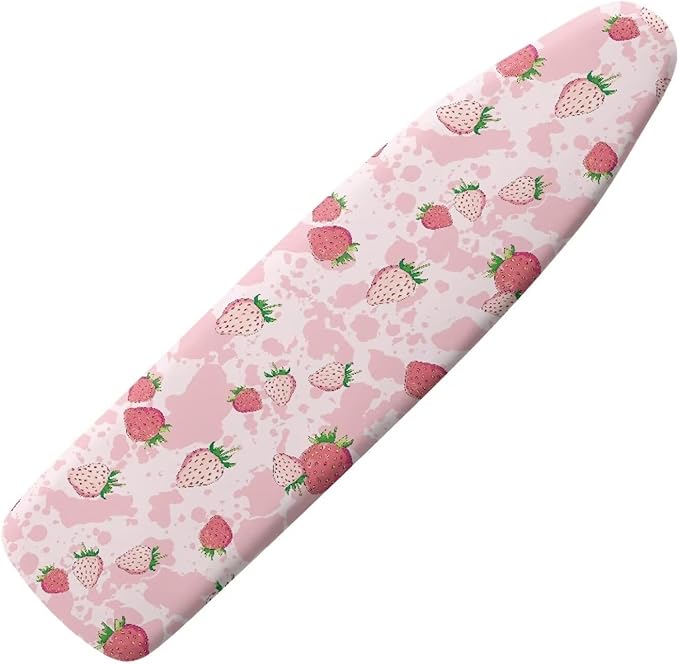 Pink Strawberry Padding Ironing Board Covers Easy to Install Stain Resistant