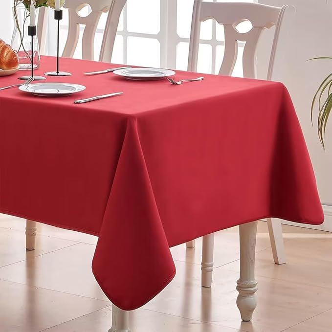 BALCONY & FALCON Rectangular Table Cloth Water Resistant Double-Sided Usable